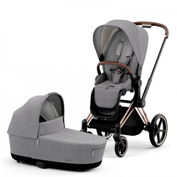 CYBEX Platinum Priam - Manhattan Grey Plus/Rosegold